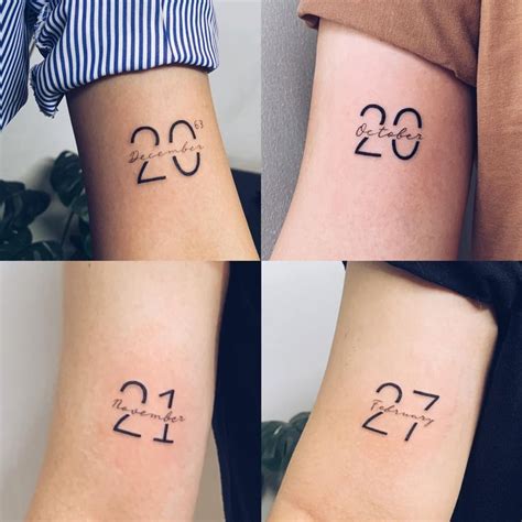 unique birthdate tattoo|Unique date of birth tattoos